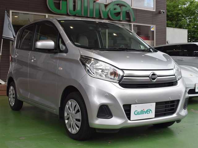 日産 デイズ J 神奈川県 2018(平30)年 2万km スターリングシルバーM ワンオーナー/保証書/取扱説明書/エマージェンシーブレーキ/踏み間違い衝突防止アシスト/キーレス/スペアキー/CDオーディオ/ライトレベライザー/ドアバイザー/フロアーマット