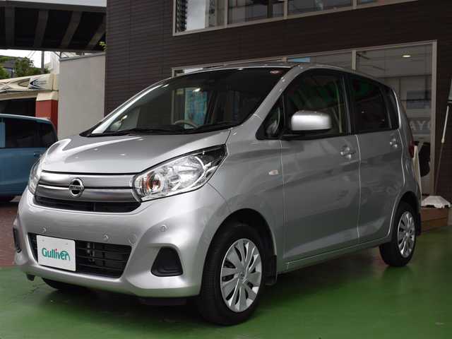 日産 デイズ J 神奈川県 2018(平30)年 2万km スターリングシルバーM ワンオーナー/保証書/取扱説明書/エマージェンシーブレーキ/踏み間違い衝突防止アシスト/キーレス/スペアキー/CDオーディオ/ライトレベライザー/ドアバイザー/フロアーマット