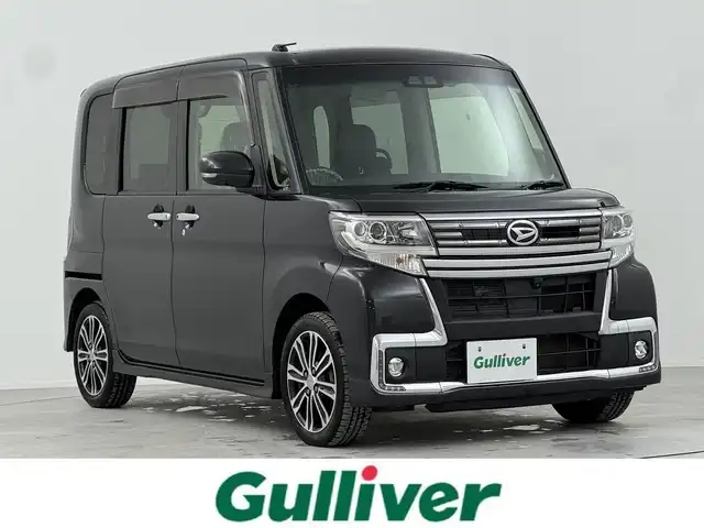 ダイハツ タント カスタムRS トップED LTD SAⅢ 熊本県 2018(平30)年 6.9万km ブラックマイカメタリック 純正８インチナビ(NSZT-X68D)/【CD/DVD/BT/HDMI/USB/フルセグ】/全周囲カメラ　/両側電動スライドドア　/シートヒーター運転席　/ＬＥＤヘッドライト　/ＥＴＣ　/純正ドライブレコーダー前側　/コーナーセンサー前後　/ツイータースピーカー/オートハイビーム　/オートエアコン/アイドリングストップ/踏み間違い防止/後席サンシェイド/ステアリングスイッチ/ドアバイザー/新車保証書/取扱説明書/スペアキー×２