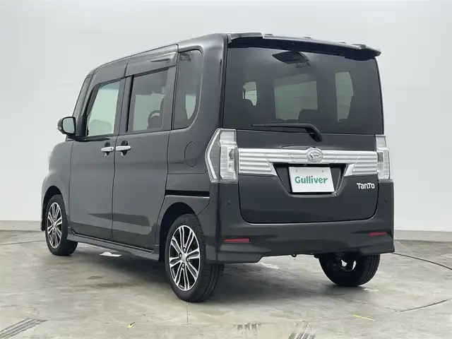 ダイハツ タント カスタムRS トップED LTD SAⅢ 岡山県 2018(平30)年 6.9万km ブラックマイカメタリック 純正８インチナビ(NSZT-X68D)/【CD/DVD/BT/HDMI/USB/フルセグ】/全周囲カメラ　/両側電動スライドドア　/シートヒーター運転席　/ＬＥＤヘッドライト　/ＥＴＣ　/純正ドライブレコーダー前側　/コーナーセンサー前後　/ツイータースピーカー/オートハイビーム　/オートエアコン/アイドリングストップ/踏み間違い防止/後席サンシェイド/ステアリングスイッチ/ドアバイザー/新車保証書/取扱説明書/スペアキー×２