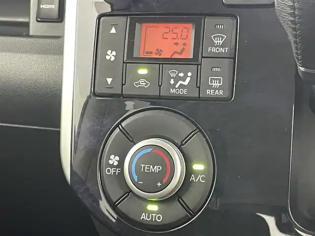 ダイハツ タント カスタムRS トップED LTD SAⅢ 岡山県 2018(平30)年 6.9万km ブラックマイカメタリック 純正８インチナビ(NSZT-X68D)/【CD/DVD/BT/HDMI/USB/フルセグ】/全周囲カメラ　/両側電動スライドドア　/シートヒーター運転席　/ＬＥＤヘッドライト　/ＥＴＣ　/純正ドライブレコーダー前側　/コーナーセンサー前後　/ツイータースピーカー/オートハイビーム　/オートエアコン/アイドリングストップ/踏み間違い防止/後席サンシェイド/ステアリングスイッチ/ドアバイザー/新車保証書/取扱説明書/スペアキー×２