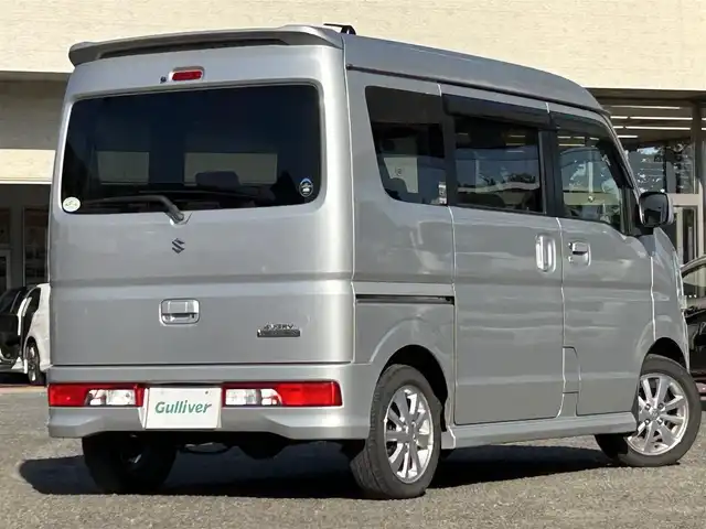 スズキ エブリィ ワゴン PZターボ 宮城県 2017(平29)年 7万km シルキーシルバーメタリック 純正オーディオ/純正フロアマット/ＣＤ／Ｂｌｕｅｔｏｏｔｈ／ＡＭ／ＦＭ／ＵＳＢ/オートライト/プリクラッシュセーフティ/横滑り防止装置/片側パワースライドドア/運転席シートヒーター/スペアキー×１/純正AWサマータイヤ165/60R14/社外AWスタッドレスタイヤ165/60R14