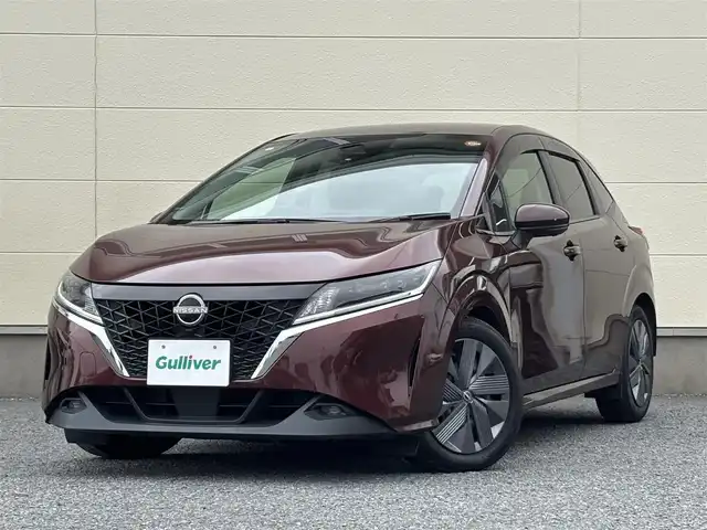 日産 ノート X 茨城県 2021(令3)年 7.8万km バーガンディー インテリジェントアラウンドビューモニター/プロパイロット/純正メモリナビ/全方位運転支援システム/・インテリジェントエマージェンシーブレーキ/・踏み間違い衝突防止/・標識検知機能/・前方衝突予測警報/・車両逸脱警報/・ふらつき警報/・車線逸脱防止支援システム/ドライブレコーダー/追従型クルーズコントロール/ビルトインETC/LEDヘッドライト/フルセグTV/Bluetooth/置くだけ充電/Wエアバック/パワステ/取扱説明書/コーナーセンサー