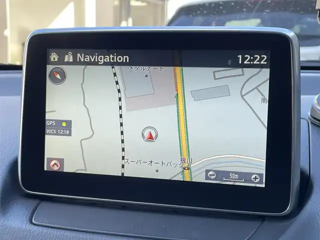 マツダ デミオ 13S ツーリング 滋賀県 2016(平28)年 5.6万km ジェットブラックマイカ 純正ナビ/(CD/DVD/Bluetooth/USB/フルセグTV)/バックカメラ/ETC/シートヒーター/電動格納ミラー/ドライブレコーダー/ヘッドアップディスプレイ/ステアリングスイッチ/プッシュスタート/スマートキー/オートライト/LEDヘッドライト