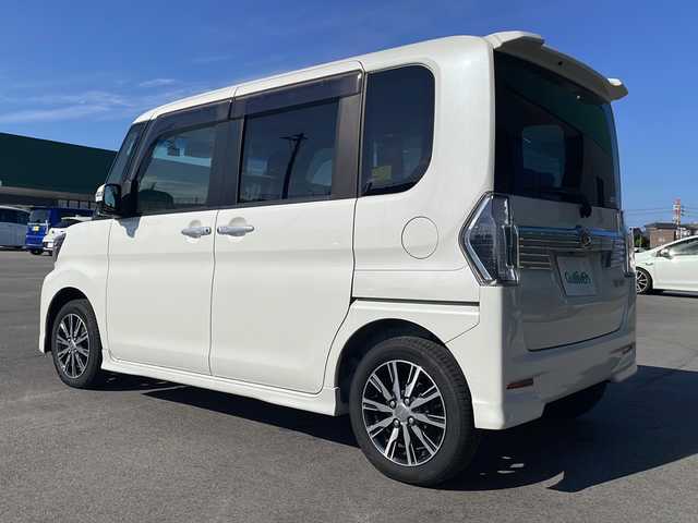 ダイハツ タント カスタム X トップED SA Ⅲ 新潟県 2017(平29)年 10.4万km パールホワイトⅢ ＊純正ナビ/＊バックカメラ/＊Bluetoothオーディオ/＊ドライブレコーダー/＊LEDライト/＊Autoライト/＊片側パワースライドドア/＊ハーフレザーシート/＊電動格納ミラー/＊純正フロアマット/＊純正アルミホイール/＊横滑り防止装置/＊盗難防止装置/＊衝突被害軽減ブレーキ