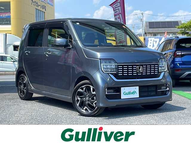 ホンダ Ｎ ＷＧＮ カスタム Lターボ ホンダS 茨城県 2021(令3)年 4万km シャイニンググレーM ワンオーナー/純正SDナビ(VXU-217NBi)/フルセグ/Bluetooth/バックカメラ/ETC/前後ドライブレコーダー/アダプティブクルーズコントロール/純正LEDヘッドライト/純正LEDフォグライト/オートライト/ハーフレザーシート/運転席シートヒーター/純正15インチアルミホイール/取扱説明書/新車時保証書/スペアキー×1