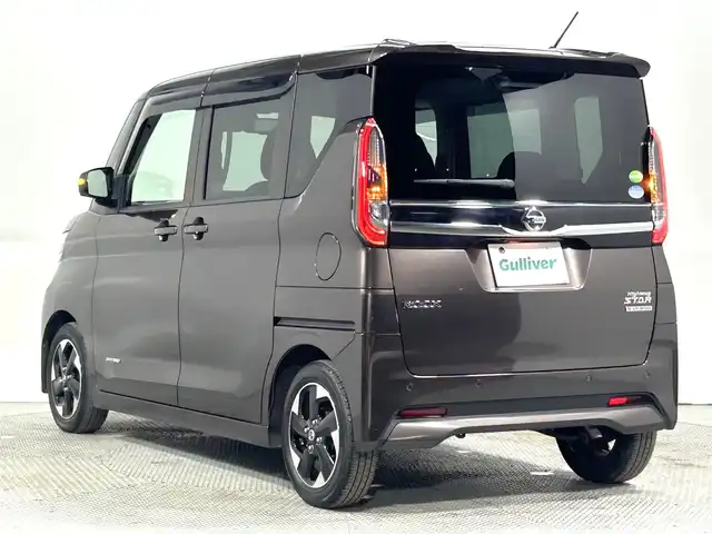 日産 ルークス ハイウェイスター X 大阪府 2020(令2)年 0.7万km アッシュブラウンM 純正ナビTV 360カメラ パワースライドドア 衝突軽減ブレーキ スマートキー プッシュスタート クリアランスソナー アイドリングストップ オートライト LEDヘッドライト