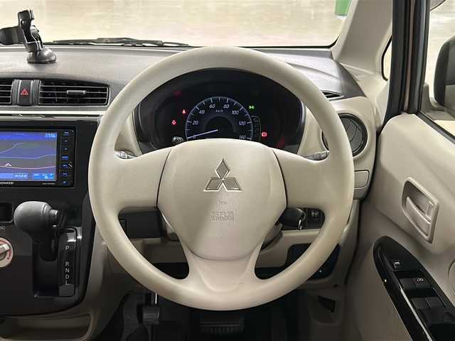三菱 ｅＫワゴン E 熊本県 2016(平28)年 8.5万km サクラピンクメタリック ・社外ナビ　KENWOOD【MDV-D403W】/-BT/ワンセグTV/CD/DVD/SD/FM/AM/・前後ドライブレコーダー【ZDR035】/・運転席シートヒーター/・ETC/・電動格納ミラー/・リモコンキー/・ドアバイザー