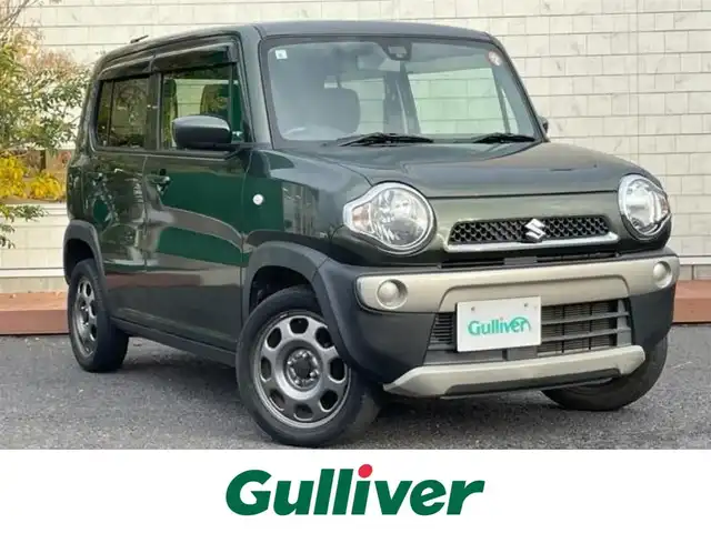 スズキ ハスラー G 茨城県 2015(平27)年 7.1万km クールカーキPM 衝突軽減システム/スマートキー /D席シートヒーター /電動格納ミラー /アイドリングストップ /プッシュスタート /スペアキー /ISOFIX /オートエアコン/純正フロアマット