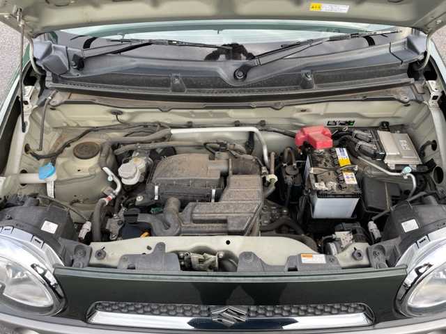 スズキ ハスラー G 茨城県 2015(平27)年 7.1万km クールカーキPM 衝突軽減システム/スマートキー /D席シートヒーター /電動格納ミラー /アイドリングストップ /プッシュスタート /スペアキー /ISOFIX /オートエアコン/純正フロアマット