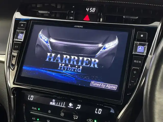 トヨタ ハリアー ハイブリッド プレミアム 新潟県 2018(平30)年 7.2万km スパークリングブラックパールクリスタルシャイン 4WD/ワンオーナー/純正メモリナビ/　フルセグTV/Bluetooth/CD/DVD/USB/レーダークルーズコントロール/衝突被害軽減ブレーキ/レーンキープアシスト/前後コーナーセンサー/パワーバックドア/D席パワーシート/ハーフレザーシート/バックモニター/ビルトインETC/3眼LEDヘッドライト/オートマチックハイビーム/オートライト/シーケンシャルウインカー/ステアリングスイッチ/禁煙車