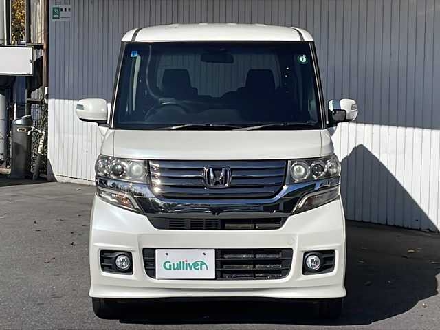 ホンダ Ｎ ＢＯＸ カスタム G Lパッケージ 長野県 2013(平25)年 6.2万km パール ４WD/純正14インチアルミ/左側パワースライドドア/HIDヘッドライト/プッシュスタート/スマートキー
