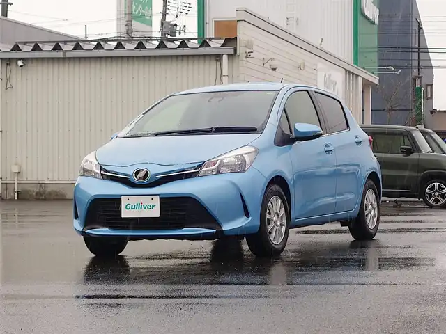 トヨタ ヴィッツ ジュエラ 山形県 2015(平27)年 8.2万km クールソーダメタリック 衝突軽減/ワンオーナー/カーオーディオ CD USB AUX AM/FM/オートライト/14インチアルミ/アイドリングストップ/電動格納ウィンカーミラー/純正フロアマット/スマートキー