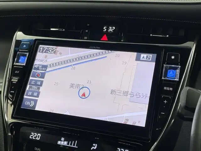 トヨタ ハリアー エレガンス GRスポーツ 埼玉県 2018(平30)年 4.6万km ブラック ＡＬＰＩＮＥ１０インチナビ　バックカメラ　セーフティセンス　レーダークルーズコントロール　ダウンサス　パワーシート　オートホールド　ハーフレザー　純正アルミ　スマートキー　ＬＥＤライト　地デジＴＶ