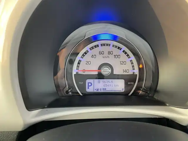 スズキ ハスラー G 島根県 2018(平30)年 6.6万km サマーブルーM 登録時走行距離65491km/取扱説明書/保証書/社外SDナビ/フルセグテレビ/バックカメラ/前方ドライブレコーダー/プッシュスタート/前席シートヒーター/オートライト/衝突軽減ブレーキ/レーンキープアシススト/ETC