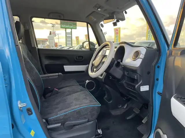 スズキ ハスラー G 島根県 2018(平30)年 6.6万km サマーブルーM 登録時走行距離65491km/取扱説明書/保証書/社外SDナビ/フルセグテレビ/バックカメラ/前方ドライブレコーダー/プッシュスタート/前席シートヒーター/オートライト/衝突軽減ブレーキ/レーンキープアシススト/ETC