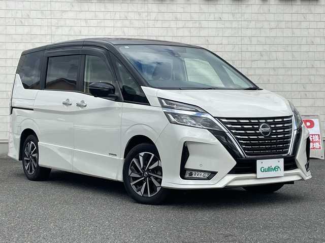 日産 セレナ ハイウェイスター V 山口県 2019(令1)年 2.7万km ブリリアントホワイトパール 2トーン エマージェンシーブレーキ/セーフティーパックB/社外ディスプレイオーディオ/CD/DVD/SD/iPod/BT/ETC/バックカメラ/全周囲カメラ/レーダークルーズコントロール/パーキングアシスト/プロパイロット/ハンズフリー両側オートスライドドア/前後ドライブレコ―ダー/前後コーナーセンサー/ドアバイザー/純正フロアマット/電動格納ミラー