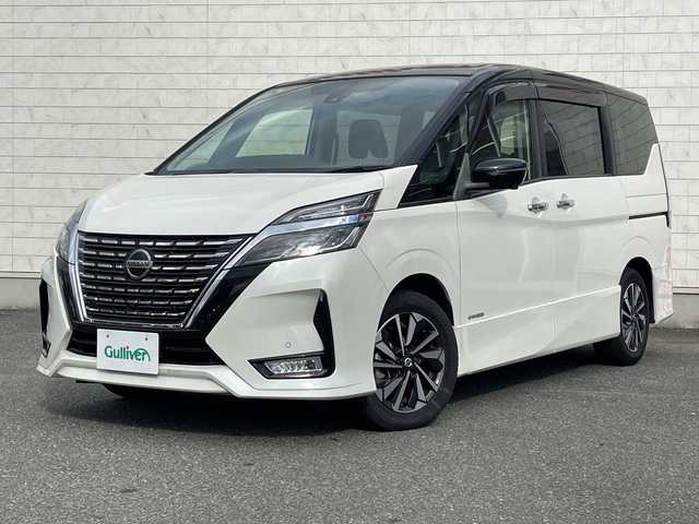 日産 セレナ ハイウェイスター V 山口県 2019(令1)年 2.7万km ブリリアントホワイトパール 2トーン エマージェンシーブレーキ/セーフティーパックB/社外ディスプレイオーディオ/CD/DVD/SD/iPod/BT/ETC/バックカメラ/全周囲カメラ/レーダークルーズコントロール/パーキングアシスト/プロパイロット/ハンズフリー両側オートスライドドア/前後ドライブレコ―ダー/前後コーナーセンサー/ドアバイザー/純正フロアマット/電動格納ミラー