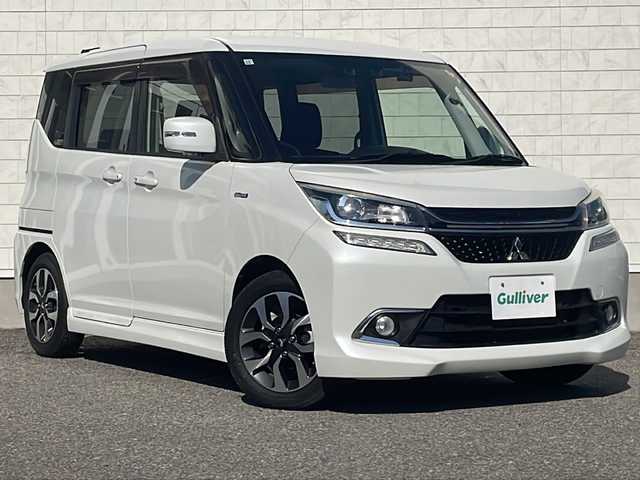 三菱 デリカＤ：２ カスタムHV　MV 福島県 2017(平29)年 1.6万km ピュアホワイトP 純正ナビ フルセグTV バックモニター プリップダウンモニター ETC 両側パワースライドドア　クルーズコントロール 純正マット 車線逸脱警報 横滑り防止 衝突被害軽減 取扱説明書 保証書 記録簿