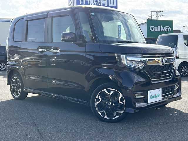 ホンダ Ｎ ＢＯＸ カスタム G L ターボ ホンダセンシング 秋田県 2019(平31)年 7.2万km プレミアムベルベットパープル・パール 純正SDナビ/純正CD、DVD、BT、TV/前後純正ドライブレコーダー/両側パワースライドドア/バックカメラ/コーナーセンサー/ETC/スペアキー2本/取説