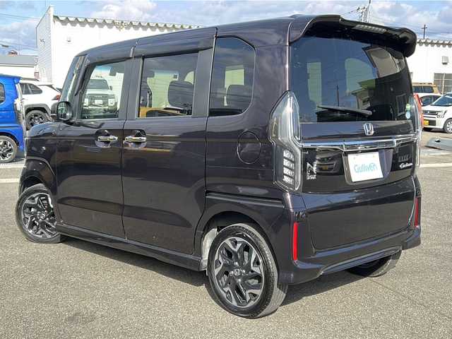 ホンダ Ｎ ＢＯＸ カスタム G L ターボ ホンダセンシング 秋田県 2019(平31)年 7.2万km プレミアムベルベットパープル・パール 純正SDナビ/純正CD、DVD、BT、TV/前後純正ドライブレコーダー/両側パワースライドドア/バックカメラ/コーナーセンサー/ETC/スペアキー2本/取説