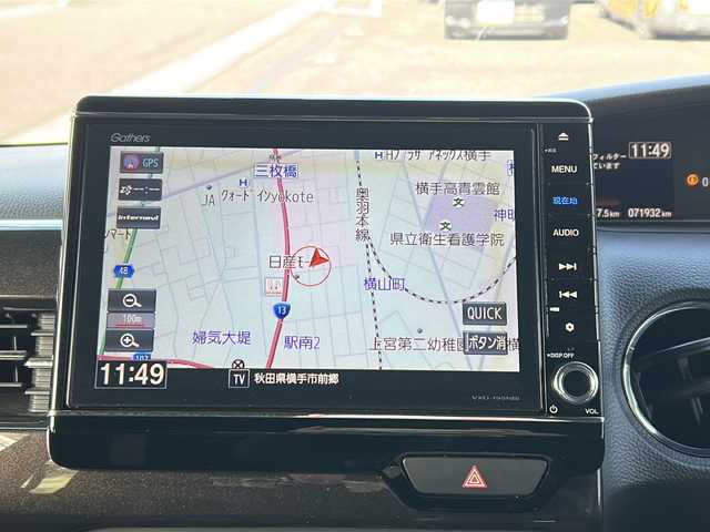 ホンダ Ｎ ＢＯＸ カスタム G L ターボ ホンダセンシング 秋田県 2019(平31)年 7.2万km プレミアムベルベットパープル・パール 純正SDナビ/純正CD、DVD、BT、TV/前後純正ドライブレコーダー/両側パワースライドドア/バックカメラ/コーナーセンサー/ETC/スペアキー2本/取説