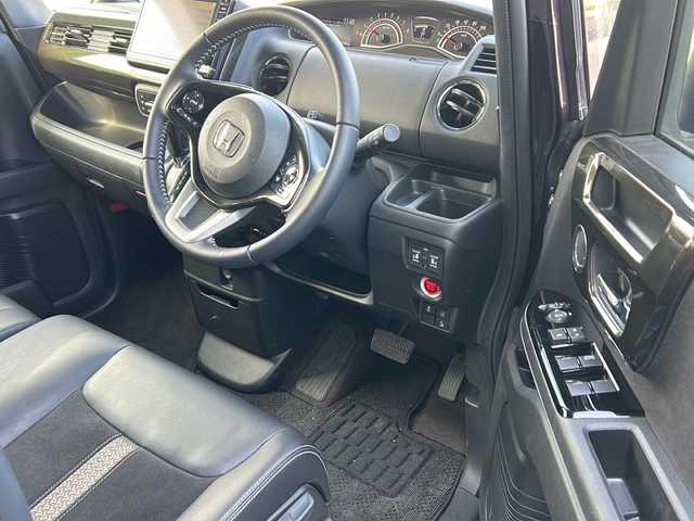 ホンダ Ｎ ＢＯＸ カスタム G L ターボ ホンダセンシング 秋田県 2019(平31)年 7.2万km プレミアムベルベットパープル・パール 純正SDナビ/純正CD、DVD、BT、TV/前後純正ドライブレコーダー/両側パワースライドドア/バックカメラ/コーナーセンサー/ETC/スペアキー2本/取説