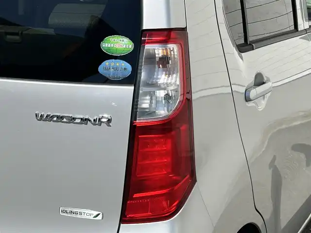 スズキ ワゴンＲ FX 山形県 2013(平25)年 4万km シルキーシルバーメタリック 5速マニュアル/4WD/シートヒーター/アイドリングストップ/ダブルエアバック/純正マット/純正バイザー/キーレスエントリー