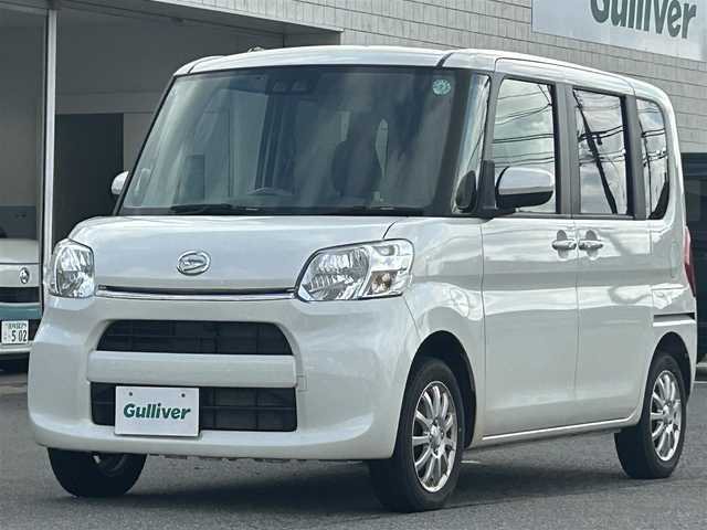 ダイハツ タント X SA Ⅲ 山形県 2018(平30)年 7万km パールホワイトⅢ 衝突被害軽減システム/横滑り防止装置/レーンアシスト/盗難防止装置/メモリナビ/　【CD DVD BT USB フルセグ】/バックカメラ/片側パワースライドドア/シートヒーター/スマートキー×２/ETC