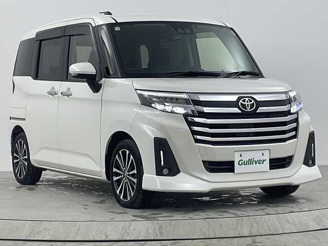 トヨタ ルーミー カスタムG－T 熊本県 2020(令2)年 3.7万km パールホワイトⅢ スマートアシスト/・衝突回避支援ブレーキ機能/・車線逸脱警報機能/・オートハイビーム/・コーナーセンサー/全車速追従機能付ＡＣＣ/純正ナビ/（NSZT-Y68T）/バックカメラ/ワンセグTV/両側パワースライドドア/ビルトインETC/プッシュスタート/スマートキー/電動パーキングブレーキ/ステアリングスイッチ/LEDヘッドライト/LEDフォグライト/純正フロアマット/純正15インチAW/ロールサンシェード
