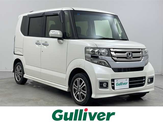 ホンダ Ｎ ＢＯＸ カスタム G SSパッケージ 新潟県 2017(平29)年 10.2万km プレミアムホワイトパールⅡ 　純正ナビ/　フルセグテレビ/Bluetooth/　バックカメラ/　片側パワースライドドア/　ETC/　HID/　オートライト/　シートヒーター/　ステアリングスイッチ/　アイドリングストップ/　ウィンカーミラー/　ドアバイザー/　プッシュスタート/　スマートキー