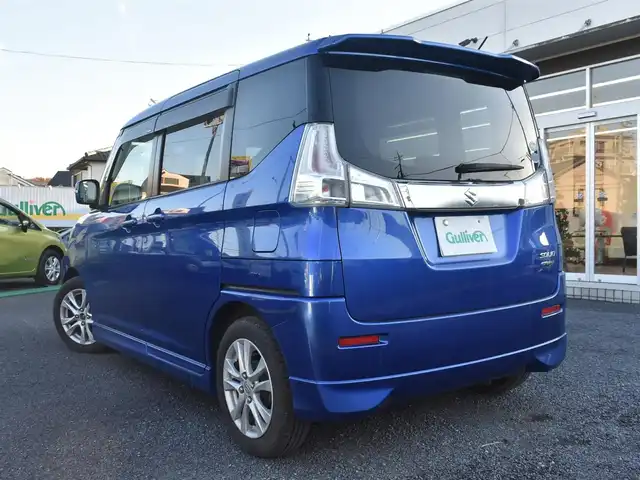 スズキ ソリオ HV SZ 神奈川県 2017(平29)年 9.9万km 青 デュアルカメラブレーキサポート/：前方衝突被害軽減ブレーキ/ケンウッドナビ/：ワンセグTV/：CD再生/：バックカメラ/ビルトインETC/前後ドライブレコーダー/シートヒーター（運転席）/純正15インチアルミホイール/純正フロアマット/：ドアバイザー/純正HIDヘッドライト/：オートヘッドライト/：フロントフォグライト