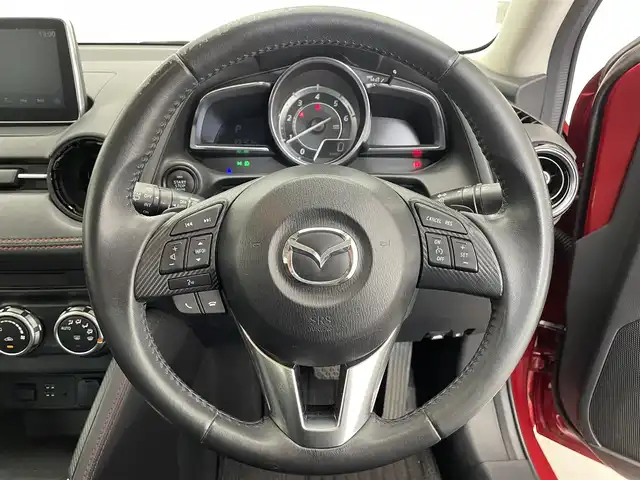 マツダ デミオ XD ツーリング 滋賀県 2014(平26)年 7万km ソウルレッドプレミアムメタリック 純正ナビ/Bluetooth/USB/クルーズコントロール/LEDヘッドライト/オートライト/ETC/パドルシフト/ヘッドアップディスプレイ/純正フロアマット/ドアバイザー/プッシュスタート/スマートキー/ステアリングリモコン