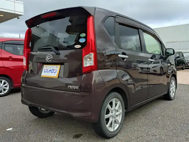 ダイハツ ムーヴ X SAⅡ 新潟県 2015(平27)年 8.4万km プラムブラウンクリスタルマイカ (株)IDOMが運営する【じしゃロン新潟店】の自社ローン専用車両になります。/こちらは現金またはオートローンご利用時の価格です。自社ローンご希望の方は別途その旨お申付け下さい/社外ナビ/FM/AM/CD視聴可能/ワンセグTV視聴可能(走行中視聴可能)/プッシュスタート/アイドリングストップ/横滑り防止装置/衝突被害軽減システム/後方のみコーナーセンサー/社外フロアマット/電動格納ミラー/スマートキー/スペアキー×１