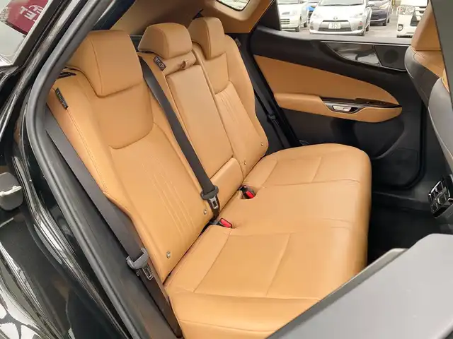 レクサス ＮＸ 250 岐阜県 2025(令7)年 0.5万km グラファイトブラックガラスフレーク パノラマサンルーフ　/ヘッドアップディスプレイ　/ブラインドスポットモニター　/純正ナビ（フルセグTV/Bluetooth/USB）/全方位カメラ　/レクサスセーフティシステムプラス/クリアランスソナー/純正ドライブレコーダー/クルーズコントロール/エアシート・シートヒーター/デュアルオートエアコン/Trail Mode/ダウンヒルアシストコントロールシステム/革巻きステアリング/ステアリングスイッチ/ブラウンレザーシート　/前席パワーシート　/パワーバックドア　/ビルトインETC2.0 /純正20インチアルミホイール/カードキー・スマートキー×２