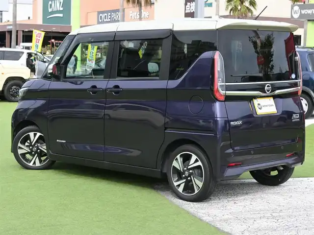 日産 ルークス HWS Gターボ プロパイロットED 千葉県 2020(令2)年 5.5万km パープルⅡ エマージェンシーブレーキ/プロパイロット/インテリジェントクルーズコントロール/両側パワースライドドア/9インチ純正SDナビ/地デジTV/【DVD/CD再生機能　Bluetooth接続】/アラウンドビューモニター/ドライブレコーダー/革巻きステアリング/ETC/LEDヘッドライト/フォグライト/ウインカーミラー/コーナーセンサー/純正15インチアルミホイル/サイド/カーテンエアバッグ/インテリジェントキー