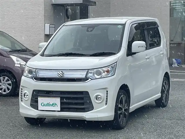 スズキ ワゴンＲ スティングレー T 熊本県 2016(平28)年 2.4万km クリスタルホワイトP ワンオーナー/レーダーブレーキサポート/プッシュスタート/純正ナビ/（ワンセグTV・BTオーディオ・SD）/バックカメラ/純正15インチAW/クルーズコントロール/パドルシフト/右前席シートヒーター/HIDヘッドライト/オートライト/フォグライト/横滑り防止装置/ウィンカーミラー/純正フロアマット/純正ドアバイザー/新車保証書/取扱説明書/スマートスペアキー×1本