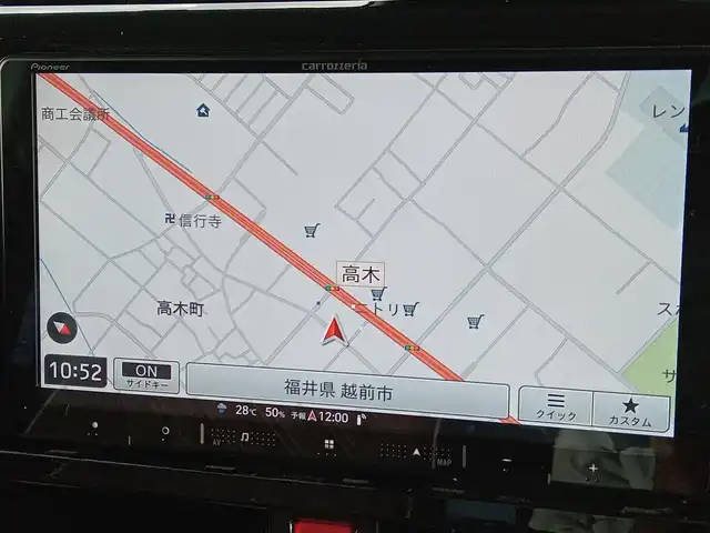 トヨタ ルーミー カスタムG－T 福井県 2023(令5)年 2.6万km パールホワイトⅢ モデリスタフロントエアロ/純正15インチAW/全方位カメラ/両側パワースライドドア/革調シートカバー/全車速追従機能付クルーズコントロール/前後コーナーセンサー/パイオニア9インチメモリナビ/フルセグテレビ/サンシェード/LEDヘッドライト/Fフォグ/オートホールド/本革巻きステアリング/スマートキー