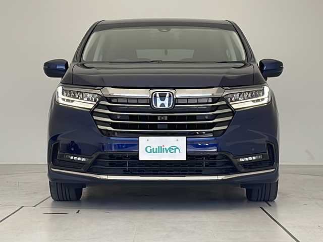 ホンダ オデッセイ ハイブリッド e:HEVアブソルート EX 大阪府 2021(令3)年 2.6万km オブシダンブルーパール 純正10型ナビ/フリップダウンモニター/全方位カメラ/両側パワースライドドア/シートヒーター/バックカメラ/電動リアゲート/パワーシート/コーナーセンサー/純正アルミホイール/ETC2.0/ブラインドスポットモニター/LEDヘッドライト/リアオートエアコン/オートマチックハイビーム/ドライブレコーダー/衝突軽減システム/フルセグ/CD DVD/Bluetooth/ステアリングスイッチ/スマートキー/プッシュスタート