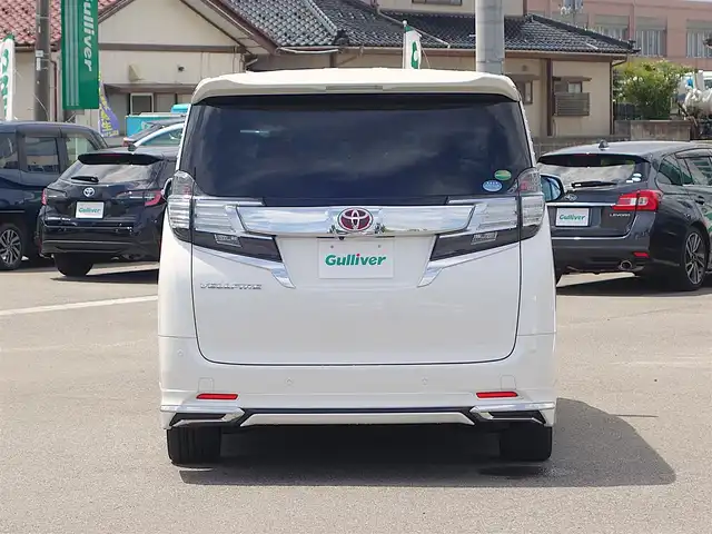 トヨタ ヴェルファイア V 山形県 2017(平29)年 4.5万km ホワイトパールクリスタルシャイン モデリスタエアロ/純正SDナビ/　　【CD DVD BT フルセグ MSV】/バックカメラ/両側パワースライドドア/電動リアゲート/クルーズコントロール/LEDオートヘッドライト/ハーフレザーシート/パワーシート/オットマン/アイドリングストップ/コーナーセンサー/ステアリングスイッチ/MTモード付AT/電動格納ウィンカーミラー/フォグランプ/スマートキー/ETC2.0