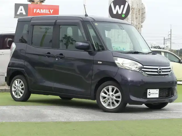 日産 デイズ ルークス X Vセレクション 千葉県 2016(平28)年 6.9万km プレミアムパープルP エマージェンシーブレーキ/両側パワースライドドア/社外SDナビ/地デジTV/【DVD/CD再生機能　Bluetooth接続】/アラウンドビューモニター/革巻きステアリング/ETC/純正14インチアルミホイル/インテリジェントキー