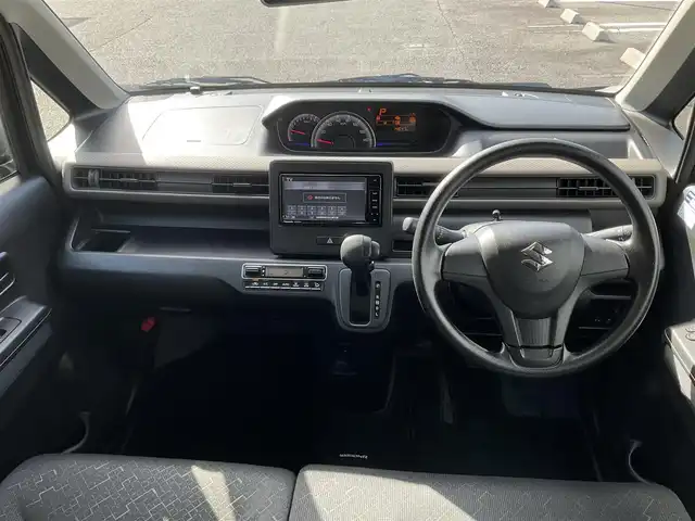 スズキ ワゴンＲ HYBRID FX 滋賀県 2021(令3)年 1.5万km ブルーイッシュブラックパール3 ワンオーナー/車検8年11月まで/スズキセーフティサポート/パナソニック7インチナビ/Bluetooth、DVD、CD、フルセグテレビ/シートヒーター（運転席）/プッシュスタート/ドアバイザー/純正フロアマット/スペアキー有り/取扱説明書/保証書
