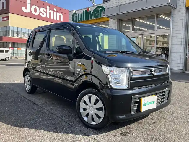 スズキ ワゴンＲ HYBRID FX 滋賀県 2021(令3)年 1.5万km ブルーイッシュブラックパール3 ワンオーナー/車検8年11月まで/スズキセーフティサポート/パナソニック7インチナビ/Bluetooth、DVD、CD、フルセグテレビ/シートヒーター（運転席）/プッシュスタート/ドアバイザー/純正フロアマット/スペアキー有り/取扱説明書/保証書