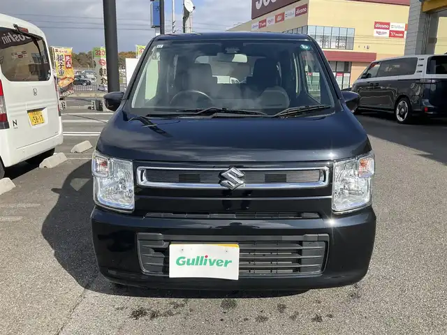 スズキ ワゴンＲ HYBRID FX 滋賀県 2021(令3)年 1.5万km ブルーイッシュブラックパール3 ワンオーナー/車検8年11月まで/スズキセーフティサポート/パナソニック7インチナビ/Bluetooth、DVD、CD、フルセグテレビ/シートヒーター（運転席）/プッシュスタート/ドアバイザー/純正フロアマット/スペアキー有り/取扱説明書/保証書