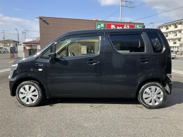 スズキ ワゴンＲ HYBRID FX 滋賀県 2021(令3)年 1.5万km ブルーイッシュブラックパール3 ワンオーナー/車検8年11月まで/スズキセーフティサポート/パナソニック7インチナビ/Bluetooth、DVD、CD、フルセグテレビ/シートヒーター（運転席）/プッシュスタート/ドアバイザー/純正フロアマット/スペアキー有り/取扱説明書/保証書