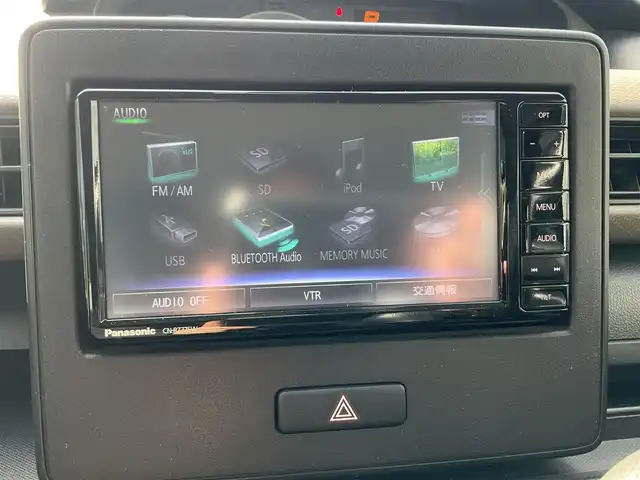 スズキ ワゴンＲ HYBRID FX 滋賀県 2021(令3)年 1.5万km ブルーイッシュブラックパール3 ワンオーナー/車検8年11月まで/スズキセーフティサポート/パナソニック7インチナビ/Bluetooth、DVD、CD、フルセグテレビ/シートヒーター（運転席）/プッシュスタート/ドアバイザー/純正フロアマット/スペアキー有り/取扱説明書/保証書