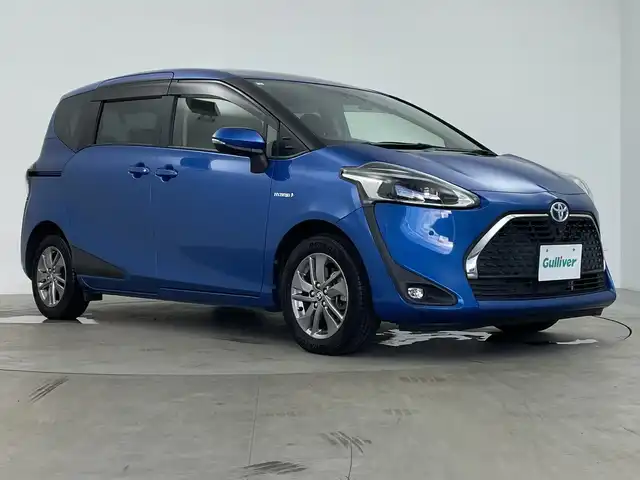トヨタ シエンタ ハイブリッド G クエロ 鹿児島県 2019(平31)年 1.3万km コバルトブルーメタリック 純正SDナビ/(AM/FM/BT/CD/SD)/ワンセグ/トヨタセーフティセンス/パノラミックビューモニター/ハーフレザーシート/両側パワースライドドア/ハーフレザーシート/オートマチックハイビーム/LED/ETC/USB/社外ドラレコ(CSD-790FHG)/純正フロアマット