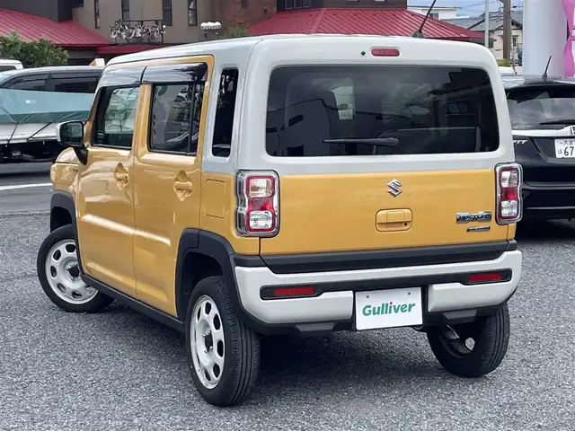 スズキ ハスラー HYBRID G ターボ 埼玉県 2023(令5)年 0.6万km アクティブイエロー/ソフトベージュメタリック ワンオーナー/ターボ/前席シートヒーター/純正ＳＤナビ/（ＤＶＤ＆ＣＤ＆ＭＳＶ＆ＢＴ＆ＵＳＢ）/前後ドライブレコーダー/スズキセーフティサポート/・デュアルカメラブレーキサポート/・誤発進抑制機能/・車線逸脱警報機能/・車線逸脱抑制機能/・ふらつき警報機能/・先行車発進お知らせ機能/・ハイビームアシスト/・アクティブクルーズコントロール/・標識認識機能/・後退時ブレーキサポート/・後方誤発進抑制機能/・リヤパーキングセンサー/アイドリングストップ/ステアリングリモコン/パドルシフト/純正１５inアルミホイール/オートライト/ＬＥＤライト/電動格納ミラー/スマートキー/プッシュスタート/Ｗ＆サイド＆カーテンエアバッグ/横滑り防止機能/ＡＢＳ/ドアバイザー/フロアマット/新車保証書/取扱説明書（車両＆ナビ）/スマートスペアキー有