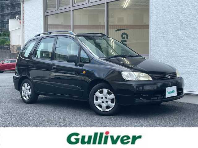 トヨタ カローラ スパシオ Vパッケージ 神奈川県 2000(平12)年 4.4万km ブラックM ワンオーナー/ルーフレール/リモコンキー/スペアキー×1/純正フロアマット/取扱説明書/保証書
