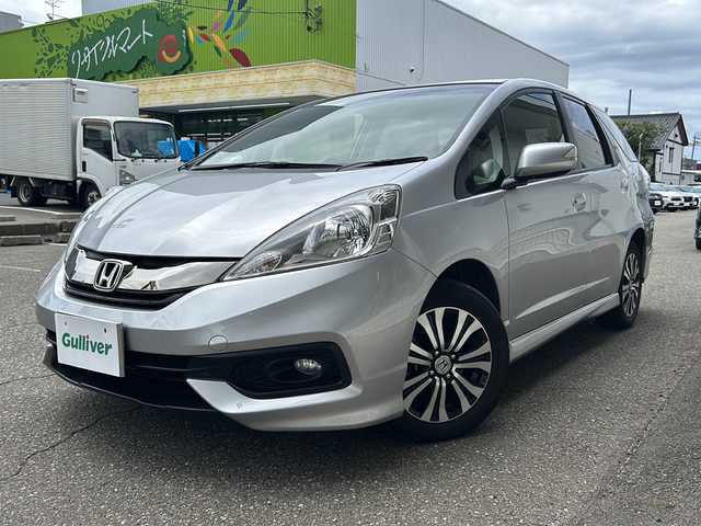 ホンダ フィット シャトル 15X クールエディション 福井県 2014(平26)年 7.3万km アラバスターシルバーメタリック ワンオーナー /純正HDDナビゲーション/（CD/DVD）/ワンセグテレビ/バックカメラ/クルーズコントロール/パドルシフト/オートライト/ステアリングリモコン/HIDヘッドライト/フォグランプ/シートヒーター/純正15インチアルミホイール/スマートキー/ETC/電動格納ミラー/保証書/取扱説明書